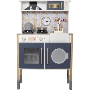 Kitchen Toy Playset for Kids, Electronic Play Stove with Light&Sounds, Pretend Play Cooking Toys Kitchen Set with Cookware Accessories,Toddler Toy Kitchens Festival Gift for 3+ Year Old Girls Boys