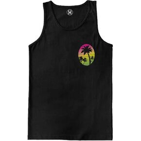 Haase Unlimited Palm Tree Scene - Vacation Tropical Men's Tank Top