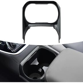 INTGET Center Console Cup Holder Cover for 2022 2023 2024 Subaru Outback Accessories 2020 2021 Legacy Carbon Fiber Water Cup Holder Frame Trim Cover Interior Accessories
