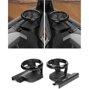 Savadicar Front Door Cup Holder Compatible with 2021-2024 Ford Bronco, Supports Cup & Bottles Up to 30 oz Size, Extension Accessories for Jeep Door, 2 PCs