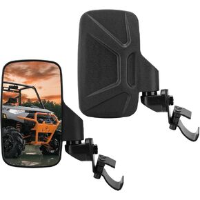 Smotrrc UTV Side View Mirrors-Compatoble with Polaris Ranger 570 900 XP 1000 Crew General 1000,Can Am Defender HD8 HD10,Not Compatible with Full Door