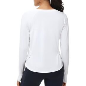 Dragon Fit Women's Long Sleeve Workout Tops Breathable Athletic Yoga Running Shirts with Side Slits