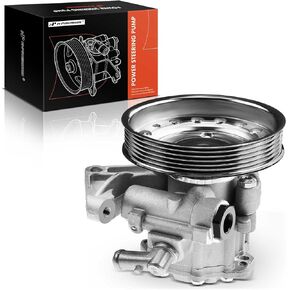 A-Premium Power Steering Pump, with Pulley, Compatible with Volvo XC90 2007 2008 2009 2010 2011 2012 2013 2014, 3.2L, Replace # 360001650, 36000165