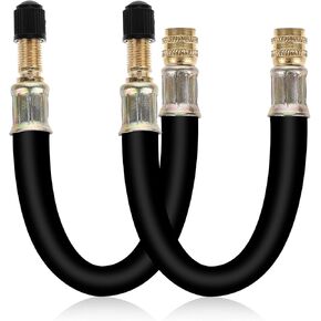2pcs Valve Stem Extenders, 8.25 Inch Extension Tire Valve Adaptor Tire Valve Stem Extension for RV, Bicycles, Motorcycles, Scooters and Portable Air Compressor
