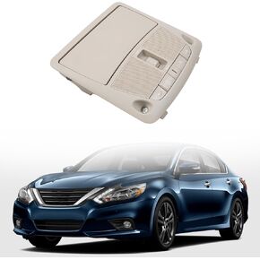 Dasbecan Interior Overhead Console Light Map Reading Light Lamp with Sunroof Compatible With 2013-2018 Nissan Altima Teana 2013-2015 Sentra Replace 26430-8995D Dome Light Reading Ceiling Lamp