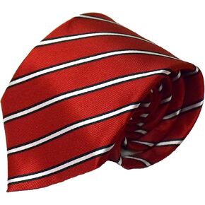 Lifebeats Tied to Eternity Red Stripes Youth Microfiber Necktie by Ringmasters
