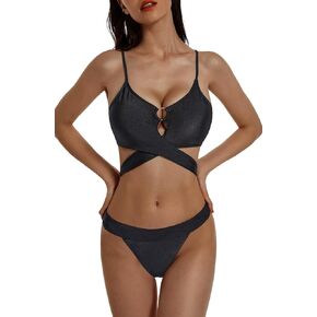 Bikini Set for Women High Waist Thong Two Piece Swimsuits Bathing Suits Two Piece Bathing Suit Set