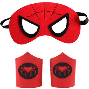 قناع العنكبوت وأساور المعصم، أقنعة الأبطال الخارقين للهالوين التنكرية مع شريط المعصم العنكبوتي قناع ماردي غرا لحفلات الهالوين التنكرية in Kuwait