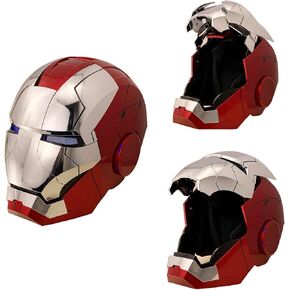 Iron-Man MK 5 Wearable Electronic Helmet: Voice & Remote Controlled, Perfect Super Hero Mask,Can Cosplay and Collectible Figures for Man and Teen-Ideal Gift for Halloween&Birthdayand&Christmas