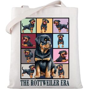 WSNANG Rottweiler Gifts The Rottweiler Era Tote Bag Rottweiler Lover Shoulder Bag Rottweiler Owner Gifts Rottweiler Mom Gifts