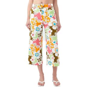 Trina Turk Women's Cropped Wide Leg Floral Pants