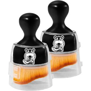 H.O.W 2 PCS Car Interior Detailing Brushes Automotive Cleaning Brush Kits for Vent Seat Crevice Dashboard Leather Air Conditioner