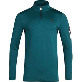 قميص Spyder الرجالي النشط - بلوفر بأكمام طويلة وربع سحاب (S-XL)