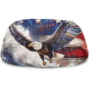 Winch Cover Waterproof Winch Accessories, American Flag Print Vehicle Winch Protection Cover Dust-Proof Winch Protective Cover for Electric Winches 8500-17500 Lbs, Easy to Install