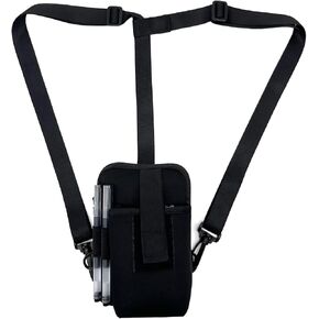 Wanty Barcode Scanner Chest Harness Holster, Mobile Computer Handheld Barcode Scanner Holder Carrying Case Pouch for Symbol, Zebra, USPS, Postal Scanners
