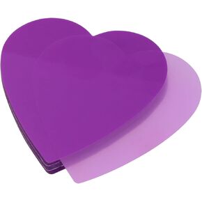 ONLYKXY 3 Pack Heart Shaped Transparent Sticky Notes 2.8X2.8in Waterproof Self-Stick Book Tabs 150 Sheets PET Markers Sticky Notes Pad (Pink)