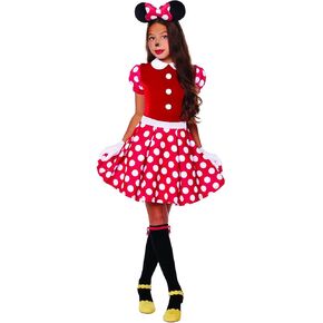 Spirit Halloween Disney Kids Minnie Mouse Dress Costume | Officially Licensed | Mickey and Friends | Minnie Mouse Cosplay
