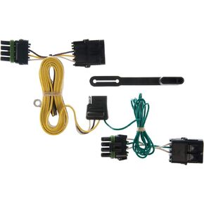 Curt Manufacturing 55356 Vehicle-Side Custom 4-Pin Trailer Wiring Harness, Fits Select Jeep Wrangler TJ , Black