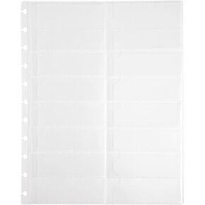 صفحات بطاقة عمل دفتر الملاحظات TUL® Discbound، حجم الرسالة، شفاف، 14 جيبًا في كل صفحة، حزمة من 3 صفحات in Kuwait