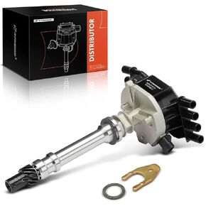 A-Premium Ignition Distributor with Cap and Rotor Compatible with GMC Savana 3500, C2500, C3500HD, K2500, K2500 Suburban, P3500 & Chevrolet C2500, C3500, C3500HD, Express 3500, K2500 Suburban, P30