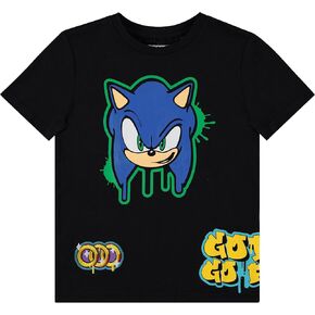 Boys Sonic The Hedgehog Graphic Short Sleeve T-Shirt- Little and Big Boys Sizes 4-20