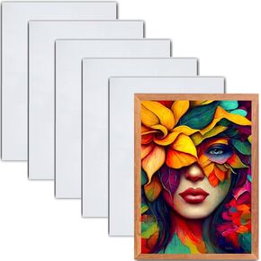 فراغات صور بالتسامي من الألومنيوم، بسُمك إضافي 0.45 مم، 6 قطع، لافتة لوحة صور معدنية لطباعة نقل الضغط الحراري بنفسك، ديكور منزل الزفاف (8 × 10 بوصة - 6 قطع) in Kuwait