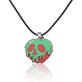 BEKECH Poison Apple Neckalce Gift Evil Queen Movie Fans Gifts Princess Apple Jewelry Evil Queen Witchy Poison Gift