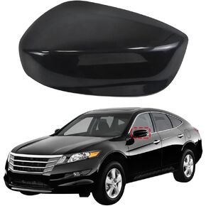 COOL STAR Rear View Mirror Cover Cap Compatible with Honda Accord 2008 2009 2010 2011 2012 Left Driver Side Shiny Black