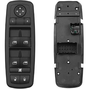 Master Power Window Switch Front Left Driver Side | 3 PINS + 0 PIN | Replacement for 2008-2009 Chrysler Town & Country Dodge Grand Caravan | Replaces# 4602535AG, 4602535AF, 4602535AC, 901-401R