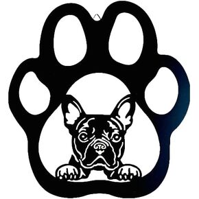 Ctpeng 1 Pcs Metal Dog Wall Decor,Garden Decoration Hanging for Indoor＆Outdoor,Patio(10.4X9.7 inch,French Bulldog)