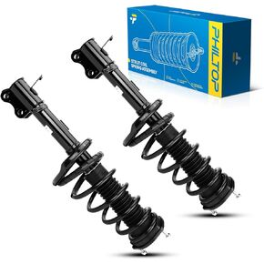 PHILTOP Rear Struts Shock Absorber Fit RX300 1999 2000 2001 2002 2003 AWD, Highlander 2001 2002 2003 AWD, Complete Struts with Coil Spring Assembly, Quick Suspension Loaded Struts, 271499/271498 2ps