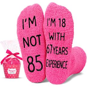 HAPPYPOP 85th Birthday Gifts For Women - 85 Year Old Birthday Gifts For Women, 85th Birthday Socks For Her, 85th Gift Ideas