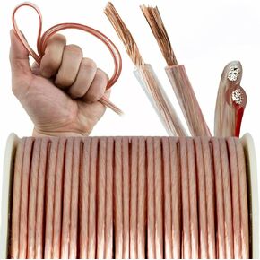 Audiotek - AT-SPW10GA/25RG - سلك مكبر صوت بقياس 10 للسيارة - 25 قدم عادي