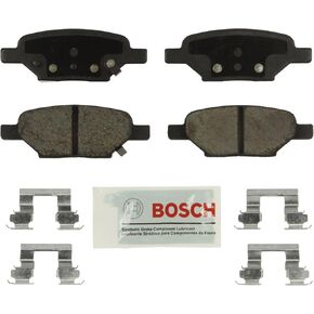 BOSCH BE1033H Blue Ceramic Disc Brake Pad Set With Hardware - Compatible With Select Chevrolet Cobalt, HHR, Malibu; Pontiac G5, G6, Pursuit; Saturn Aura, Ion; REAR