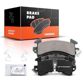 A-Premium Ceramic Disc Brake Pads Set Compatible with Select Avanti, Buick, Cadillac, Oldsmobile, Pontiac, Isuzu, GMC and Chevy Models - LeSabre, DeVille, Blazer, Camaro, Malibu, Jimmy, Firebird, II