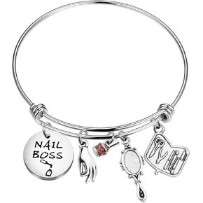 CHOORO Nail Technician Gift Nail Tech Jewelry Nail Boss Bracelet Nail Artist Gift Inspired Gift For Manicurist