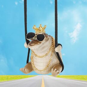 Swinging Crocodile Car Hanging accessories, Car Mirror Hanging Accessories Rear View Mirror Accessories Cute Car Accessories for Women/Men Car Hanging Ornament Home/Car Decor, Table Lamp Charms
