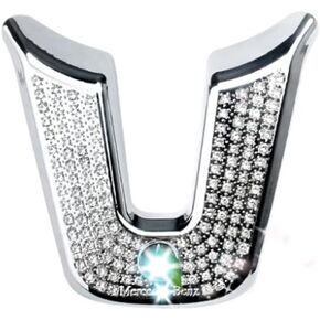 Steering Wheel Bling Accessories Fit for Mercedes Benz Compatible 2020 2021 2022 A Class B Class CLA GLA GLB 250 GLC 300 (Round Shape)
