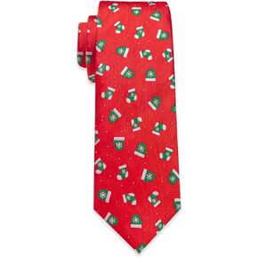 ربطات عنق للمهرجانات لعيد الميلاد للرجال ربطة عنق مطبوعة بالحرير مع صندوق هدايا in Kuwait