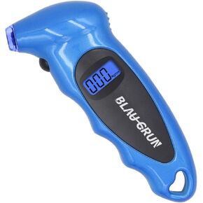 مقياس ضغط الإطارات للسيارة، 150 رطل لكل بوصة مربعة 4 إعدادات، مقياس الإطارات الرقمي المحمول للسيارة والشاحنات والدراجات النارية والدراجة مع قبضة خلفية LCD مضادة للانزلاق (أزرق) in Kuwait