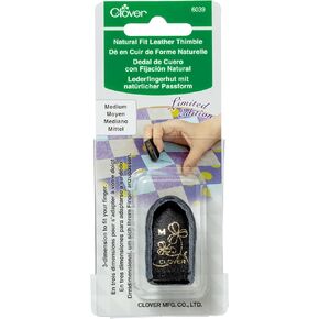 Clover Limited Edition Natural Fit Leather Thimble - Medium