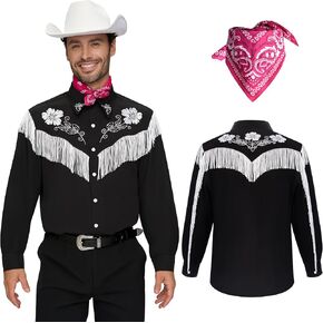 Spooktacular Creations Cowboy Shirt, Men Cowboy Costume, Halloween Costume Adult