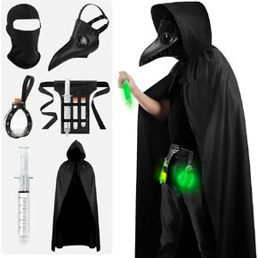 Plague Doctor Mask Halloween Costumes Adult, Scary Halloween Costumes, Plague Doctor Halloween Costume Outfit