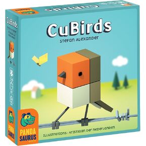 Pandasaurus Games CuBirds Card Game - Gather and Organize Birds to Win! Flock-Building Strategy Game, Fun Family Game for Kids and Adults, Ages 8+, 2-5 Players, 20 Minute Playtime, Made