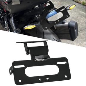 CFMOTO 450 2022-2025 Fender Eliminator Fit Motocycle لوحة ترخيص حامل مع لوحة LED ضوء لـ CF Moto 450S 450SS 450SR 450NK 2022-2025 250SR 300SR 2023 2024 - أسود
