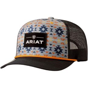ARIAT Mens Southwest Suede Patch Cap, Multi-Colored