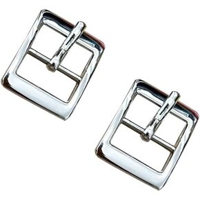 6pcs 5/8 Inch Single Prong Belt Buckle Square Center Bar Buckles Leather Craft Accessories
