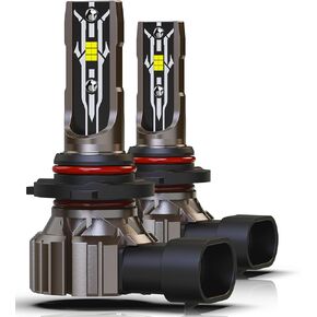 RENO 9005 HB3 Fog Light Bulbs, 9005 Bulbs Powersports ATV UTV, HB3 Fanless Fog Lights, Mini Size Plug and Play, Pack of 2 ATV UTV
