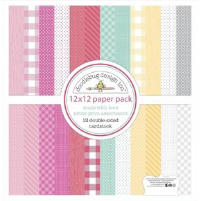 Doodlebug Paper Petite, Made with Love, 12 Designs/1 Each