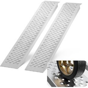 VEVOR Snowmobile Loading Ramp 85" x 54" Aluminum Foldable Ramps, 1500 LBS Capacity Loading Ramps for Motorcycle/Dirt Bike/Trailer/ATV/UTV/Garden Tractor/Lawn Mower
